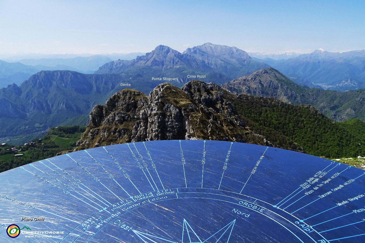 04 Da Punta Cermenati vista su parte di cresta nord percorsa.JPG -                                